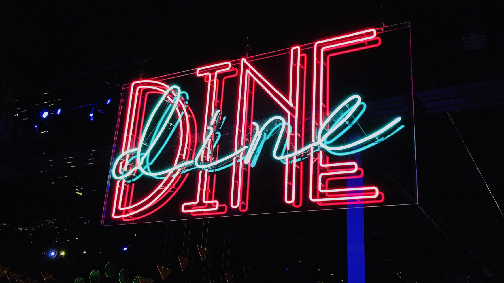 Neon diner sign.