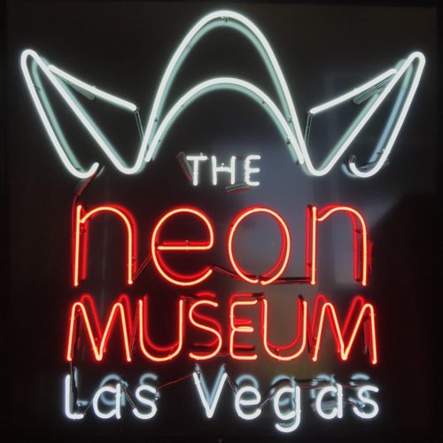 Landmark sign, Las Vegas, This sign, curated by the Neon Mu…